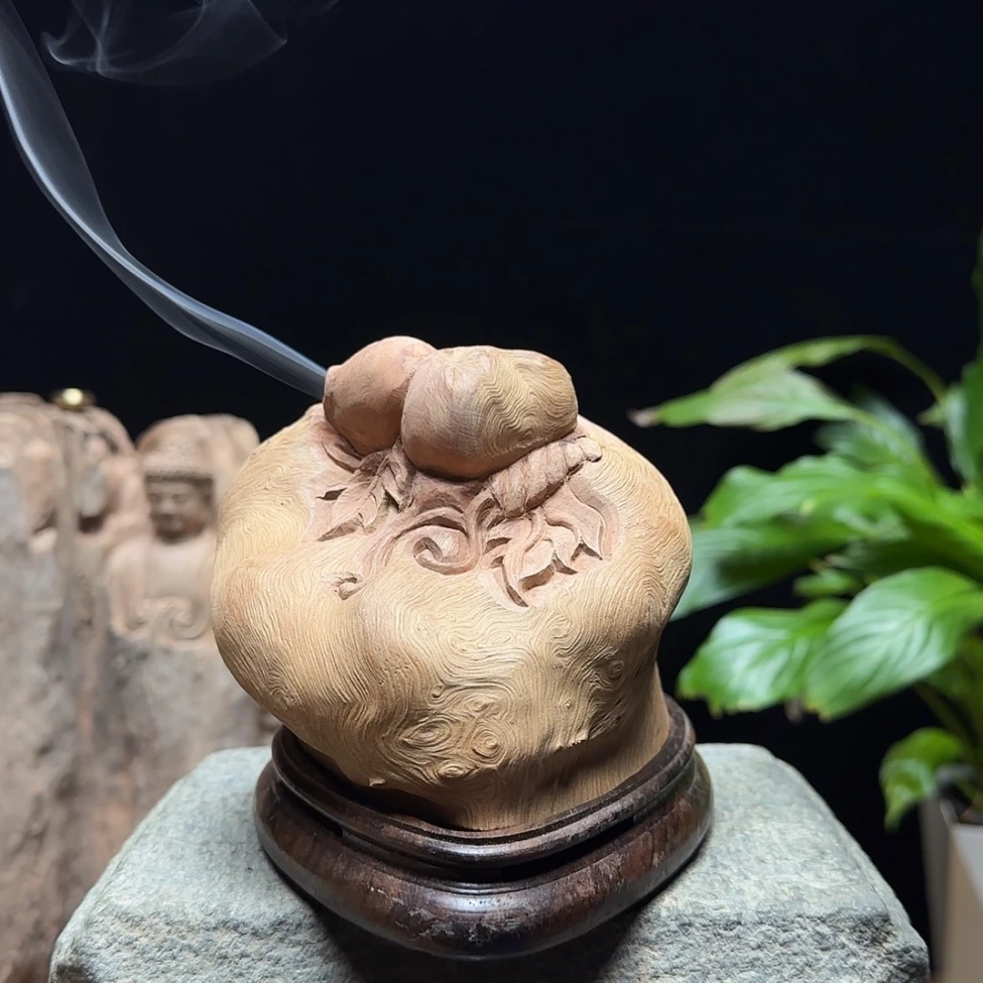 荔枝木孤品香炉香炉