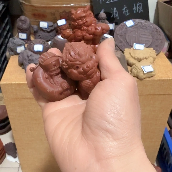 紫砂茶宠戏**北雕塑瑕疵茶宠