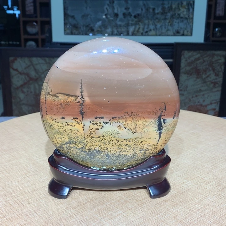 ，广西国画石摆件，收藏观赏