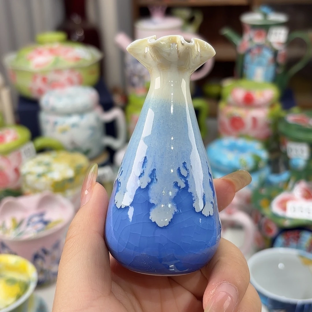 景德镇手绘高温釉下彩陶瓷茶具
