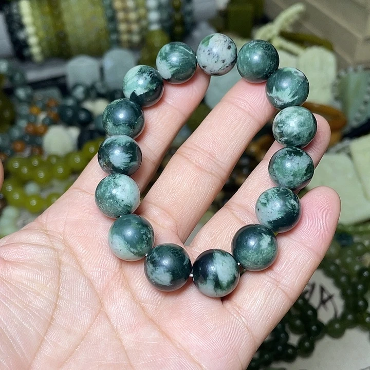 蛇纹石玉未镶嵌手链