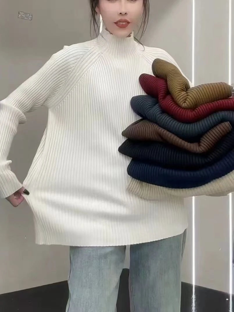 2025年新款半领毛衣大版