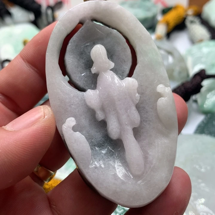 颈饰未镶嵌翡翠保真天然a货翡翠