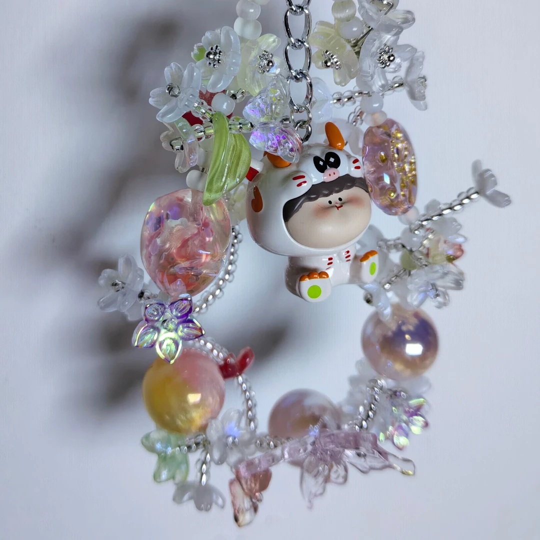 手工创意DIY手机链  手链  车挂散珠、配件