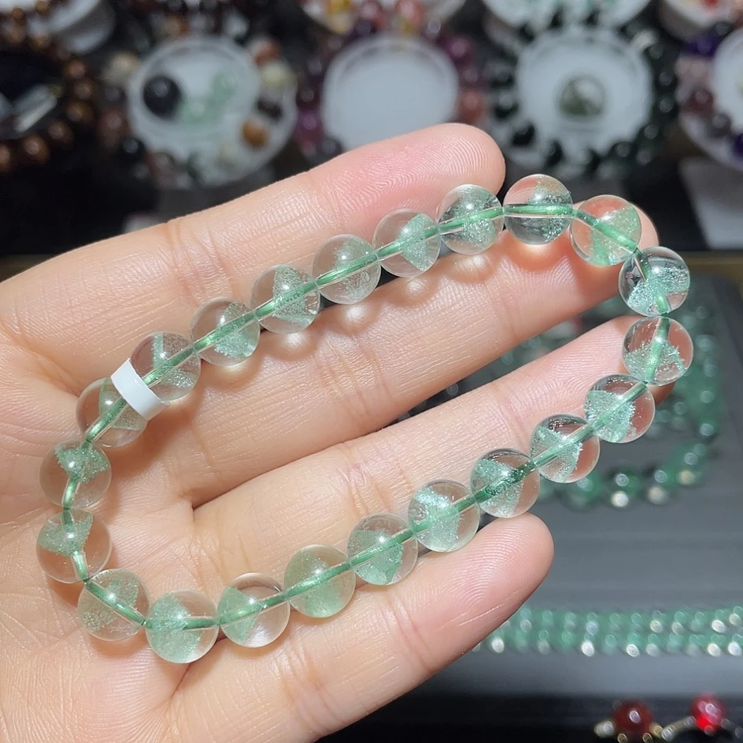 水晶未镶嵌手链翠幽灵金字塔