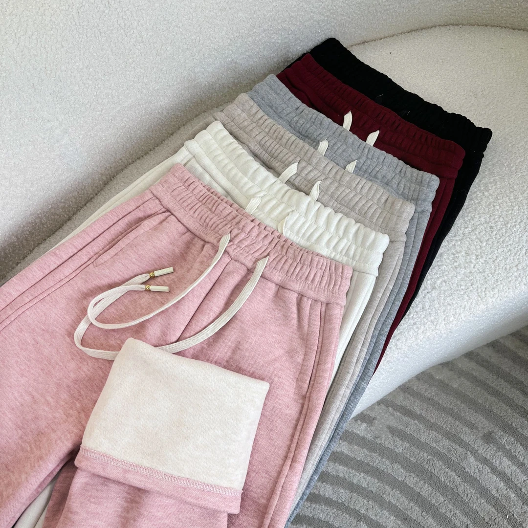 【750克加绒加厚羊毛裤】冬季气质柔软羊毛窄版直筒裤24702款