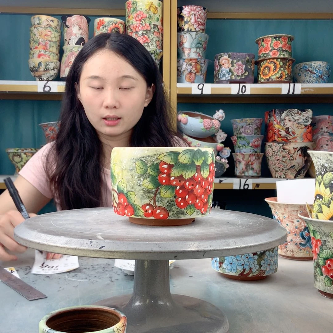 罐景德镇手工瑕疵623