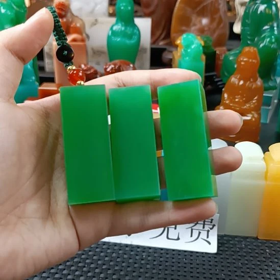 寿山石印石雅安绿