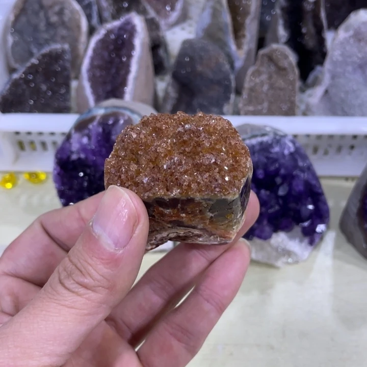 紫晶水晶摆件未镶嵌