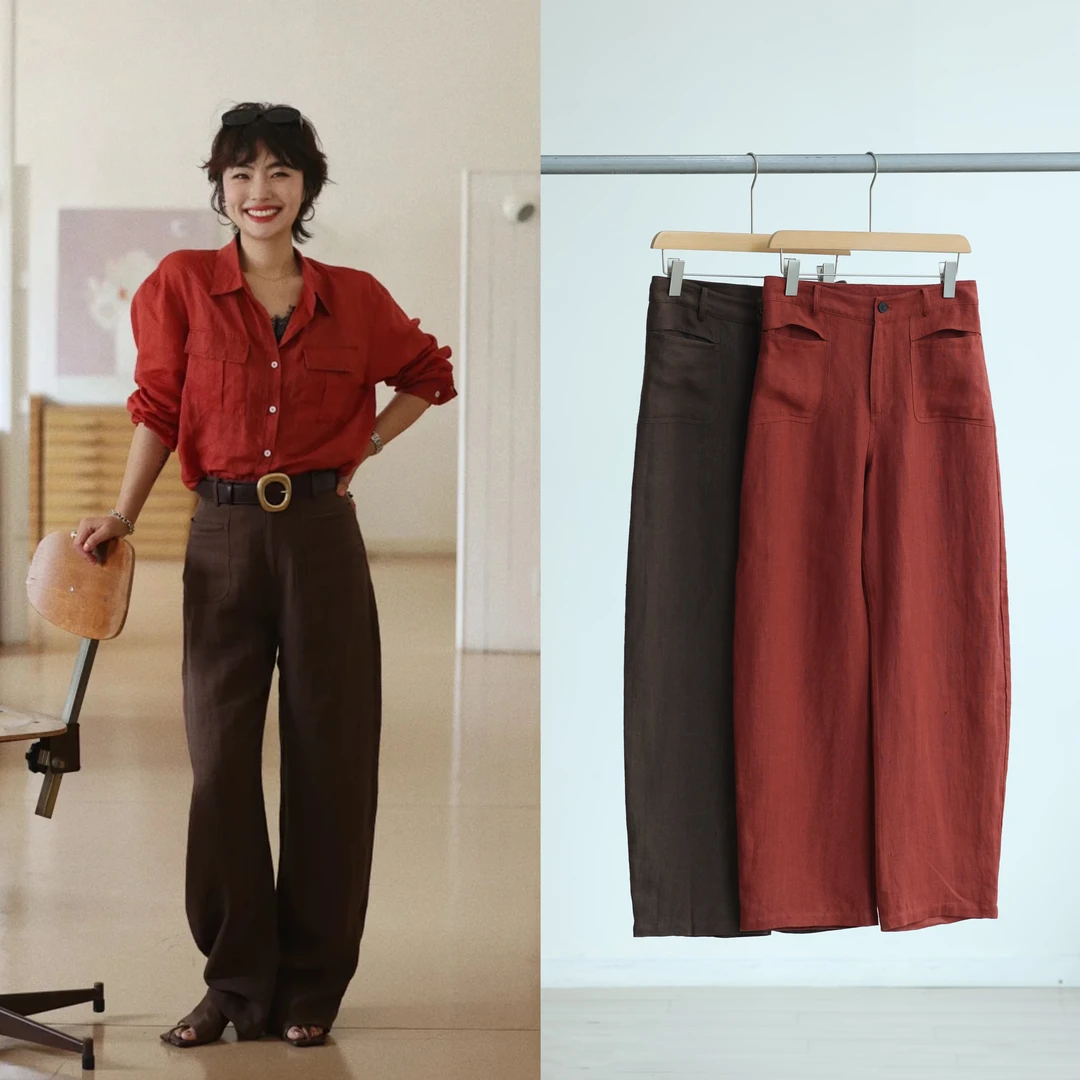 DDMM《镰刀裤》法式优雅汉麻长裤