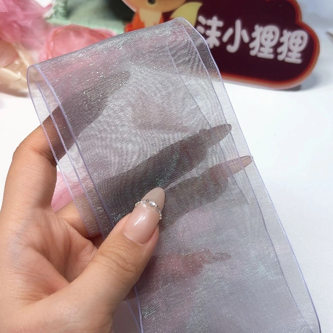 沫小狸狸灰色欧根纱5米