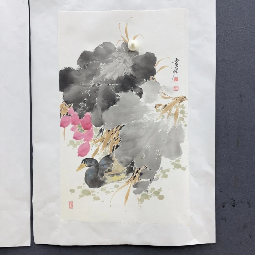 国画魏晋宏花鸟作品艺