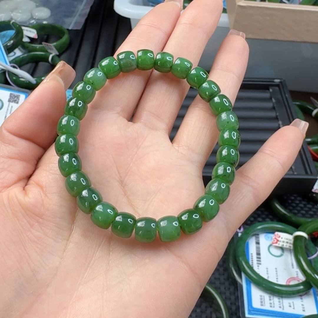 和田玉（碧玉）手链未镶嵌