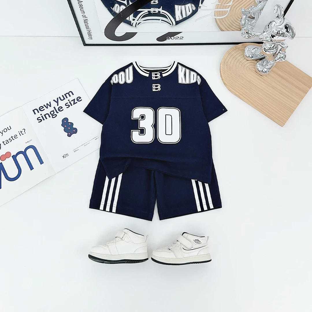 儿童夏装套装夏季2025新款男童夏短袖两件套 WGZ156 悠悠童话童装