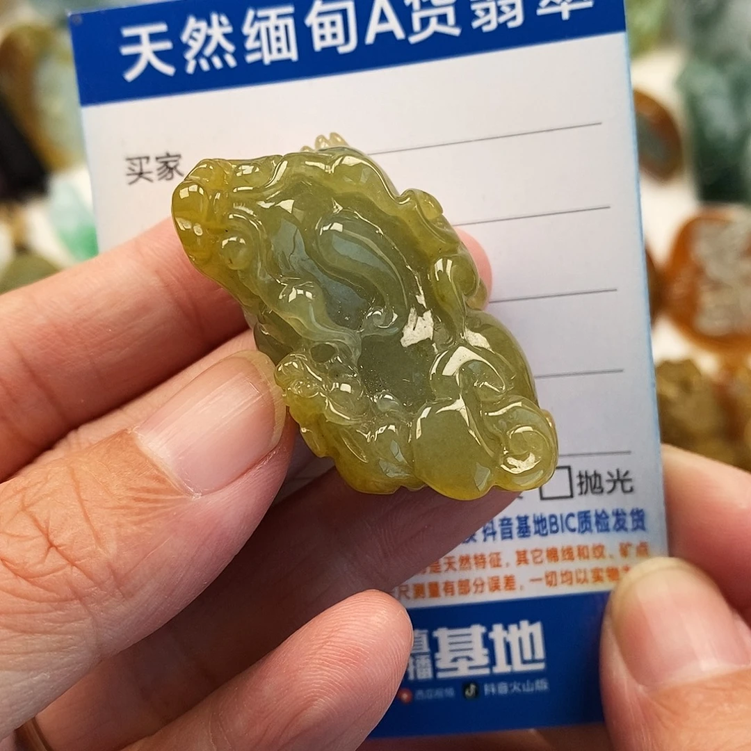 翡翠未镶嵌颈饰貔貅