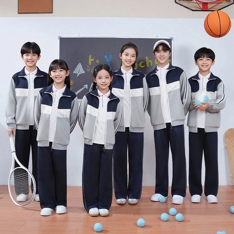 吉安市统一校服中小学生秋季班服套装吉安校服夏款高中生运动服新