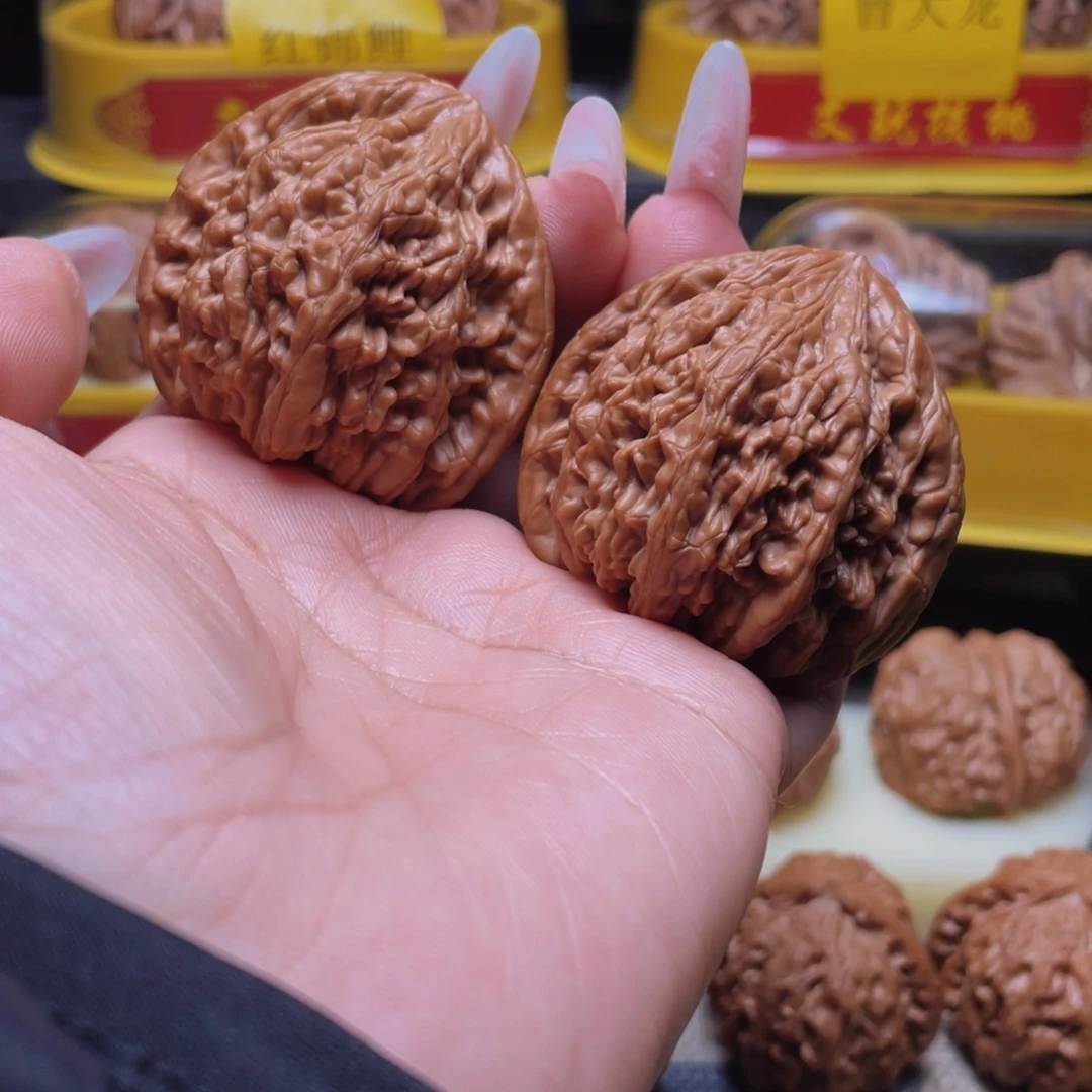 吊坠文玩核桃46虎头王文玩