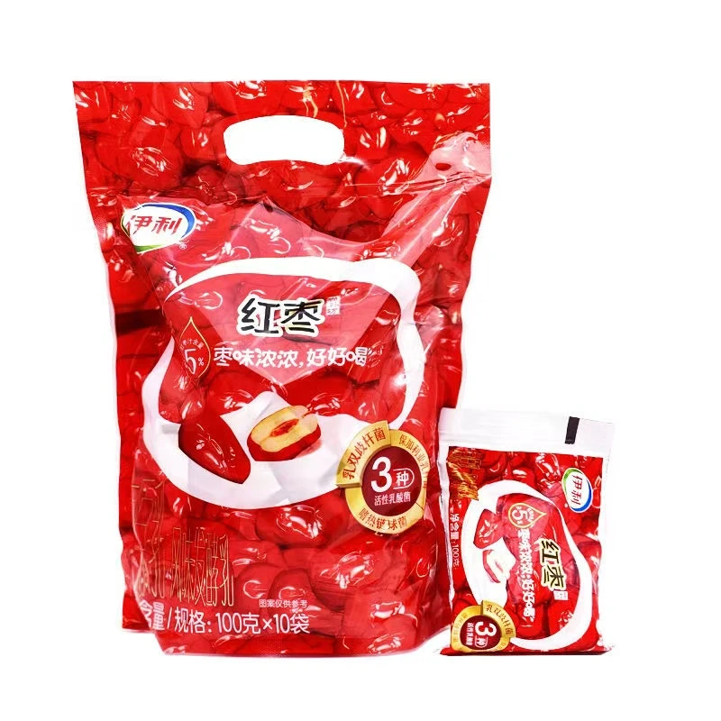 伊利红枣酸奶低温风味袋装营养早餐发酵乳100g*20袋