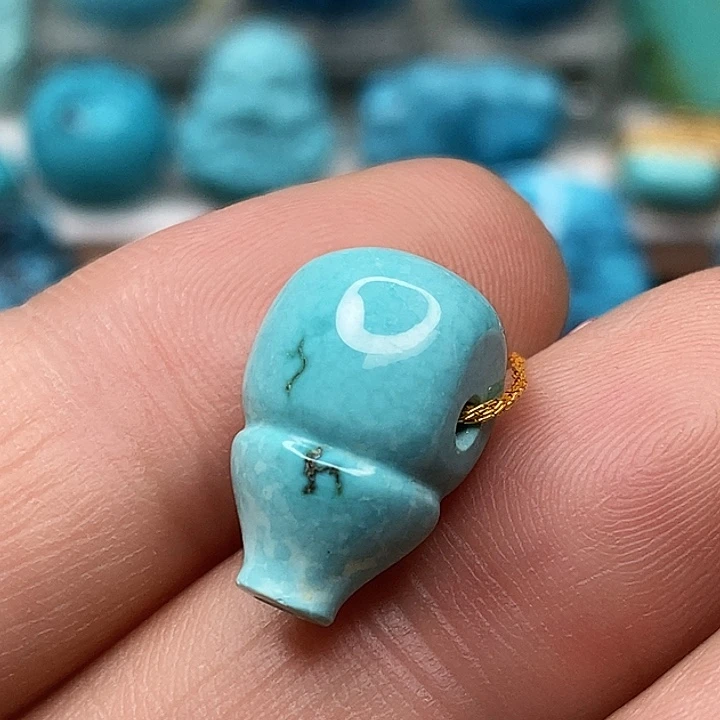 绿松石未镶嵌天然原矿 地大质检