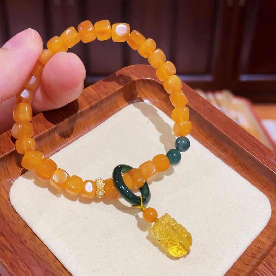 蜜蜡手链未镶嵌手串