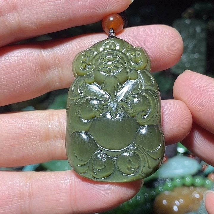 和田玉未镶嵌吊坠(不含链)