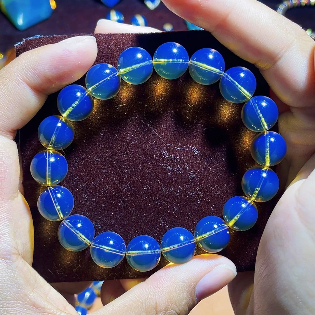 蓝珀裸石未镶嵌异色珀11