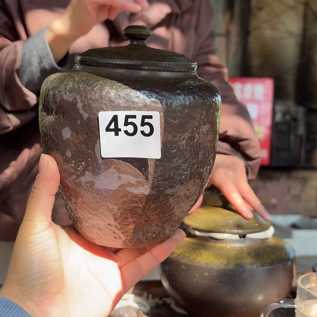 坭兴陶柴烧全手工原矿泥料杯一斤