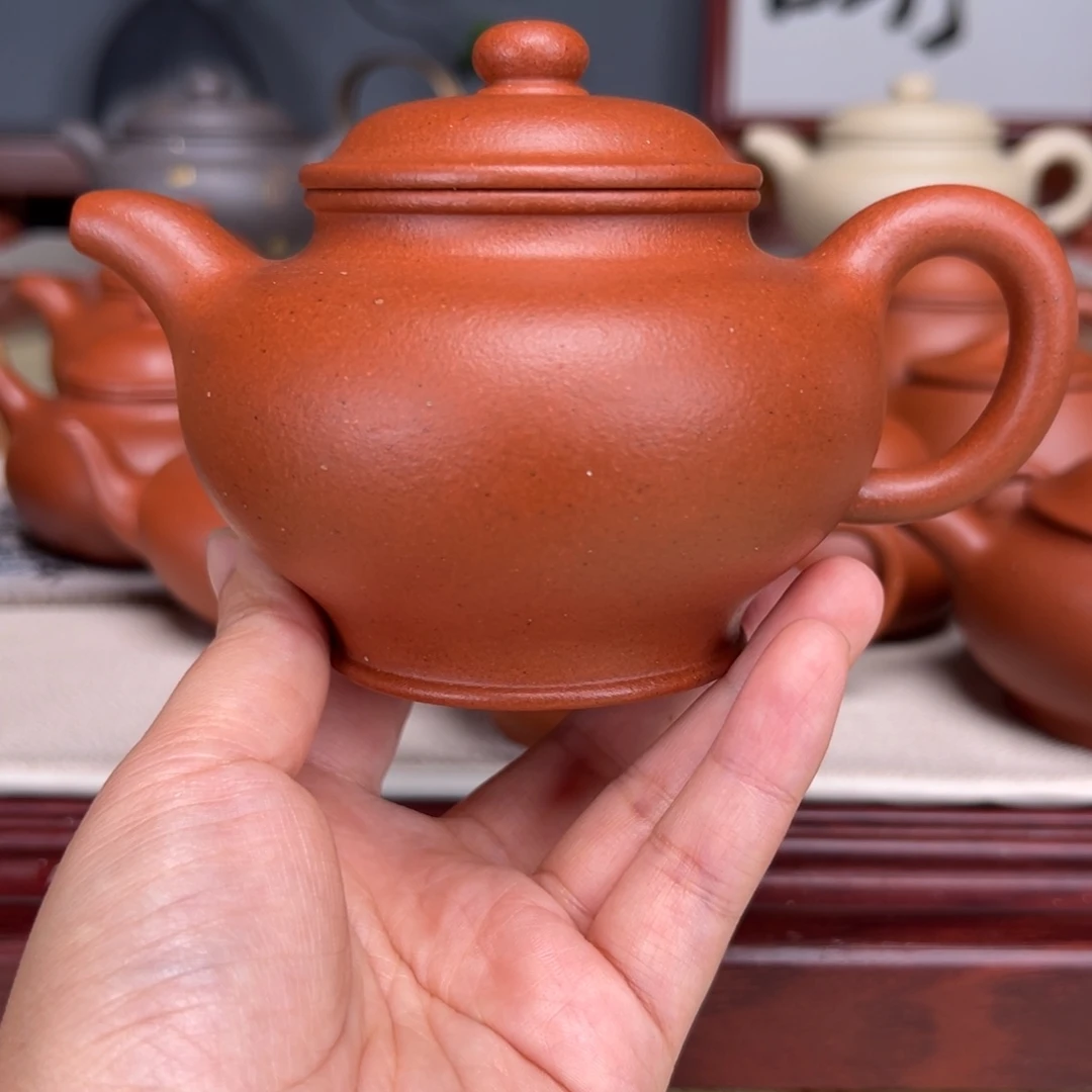 紫砂茶壶宝山红泥300