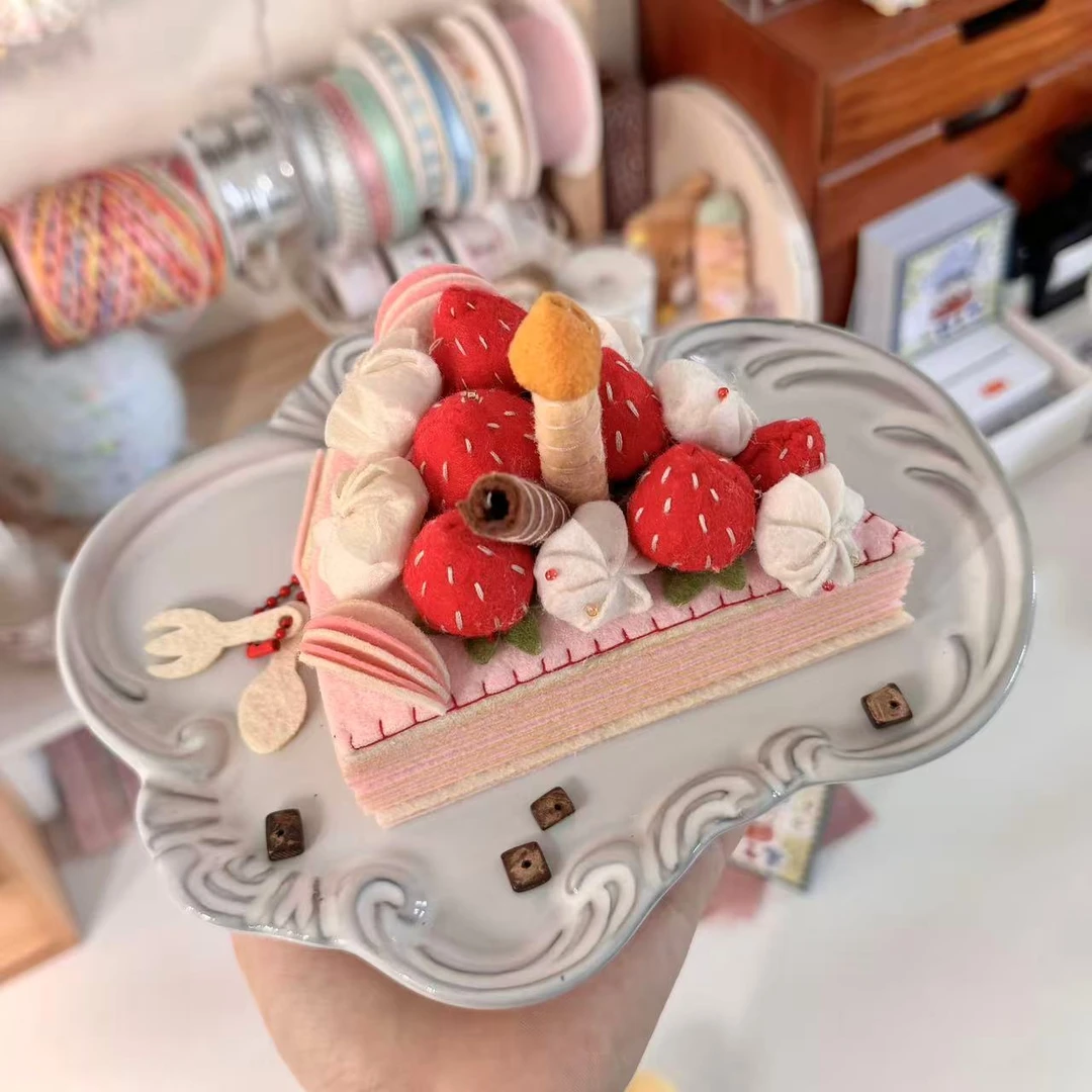 成品 【一口一个】生日礼物切块蛋糕系列 送女生(小相册挂件成品)