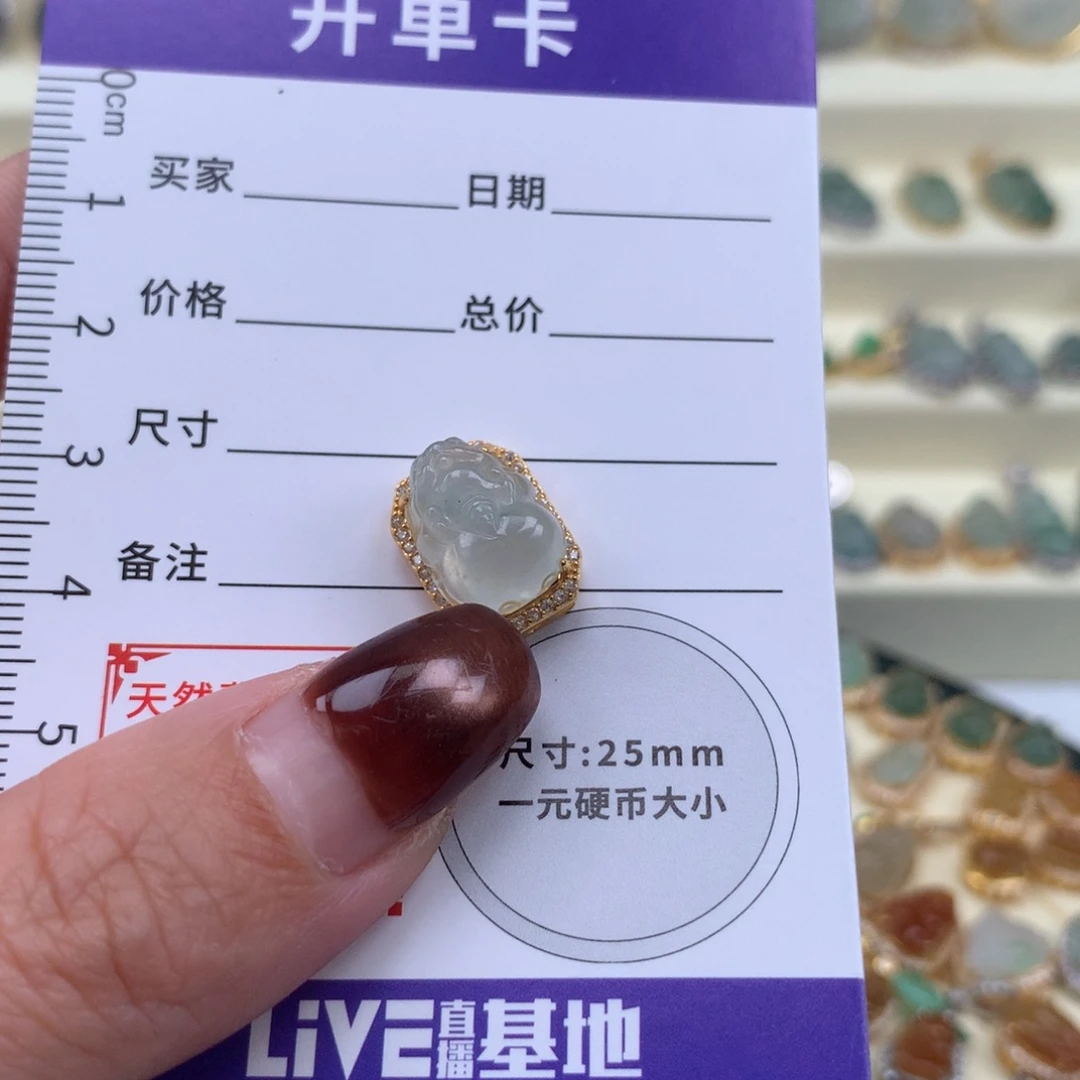 *****翡翠银S925镶嵌颈饰貔貅