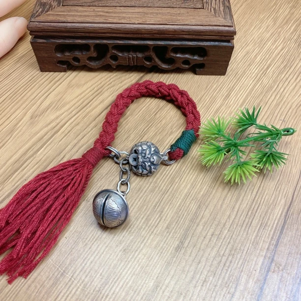 925银手链 英英手工錾刻银手链