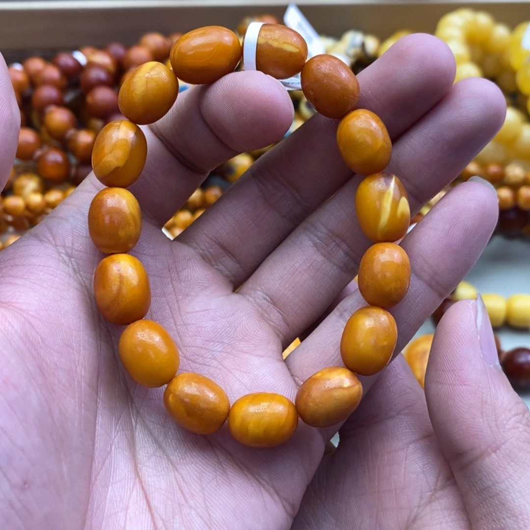 琥珀颈饰未镶嵌手串