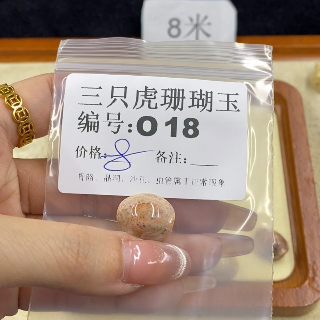 硅化珊瑚（珊瑚玉）未镶嵌1巴*