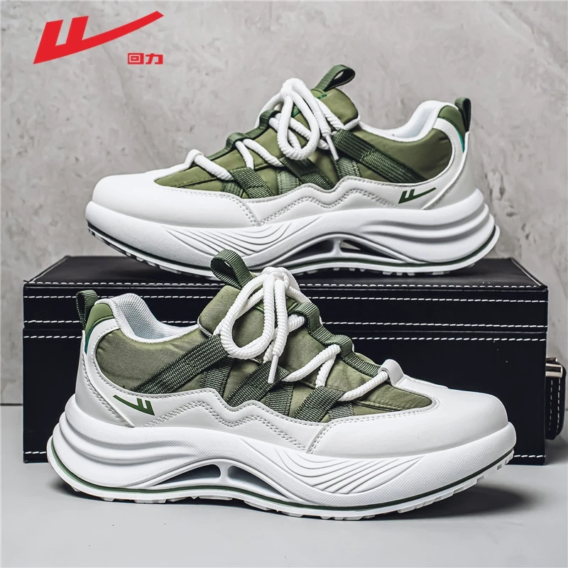 回力冬季休闲鞋2025新款运动潮鞋百搭减震耐磨防滑厚底增高老爹鞋