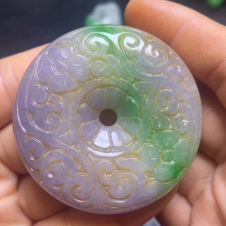 白玉菩提吊坠摆件