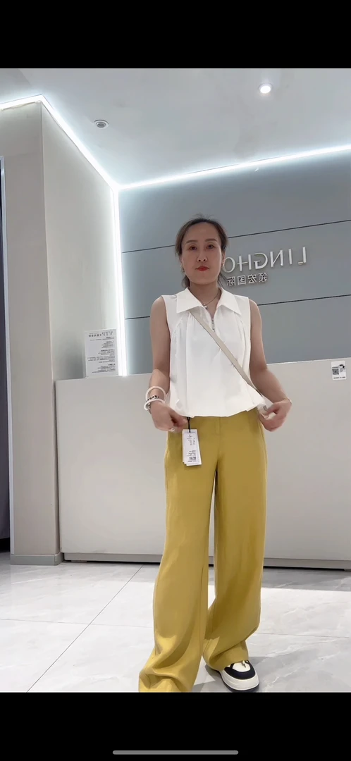 【VV FUSHI】05791衬衫休闲风时尚百搭套装纯色夏季女套头polo小衫