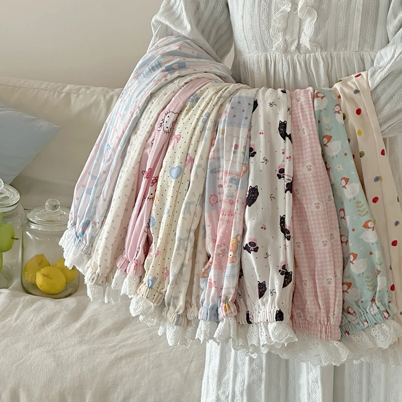 【橘子家】女宝宝2025夏季新款舒适薄款洋气防蚊裤纯棉长裤HS62078