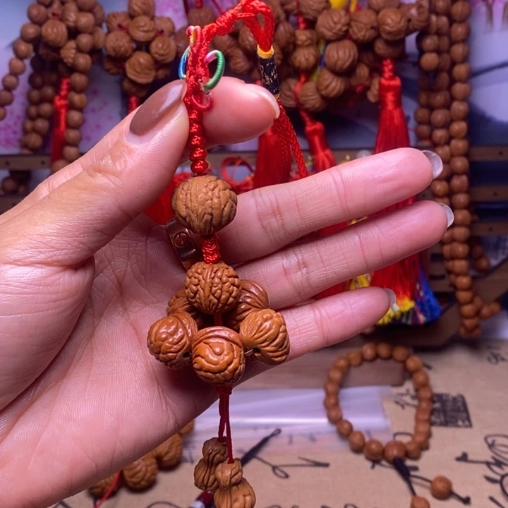 桃核吊坠龙纹桃枭