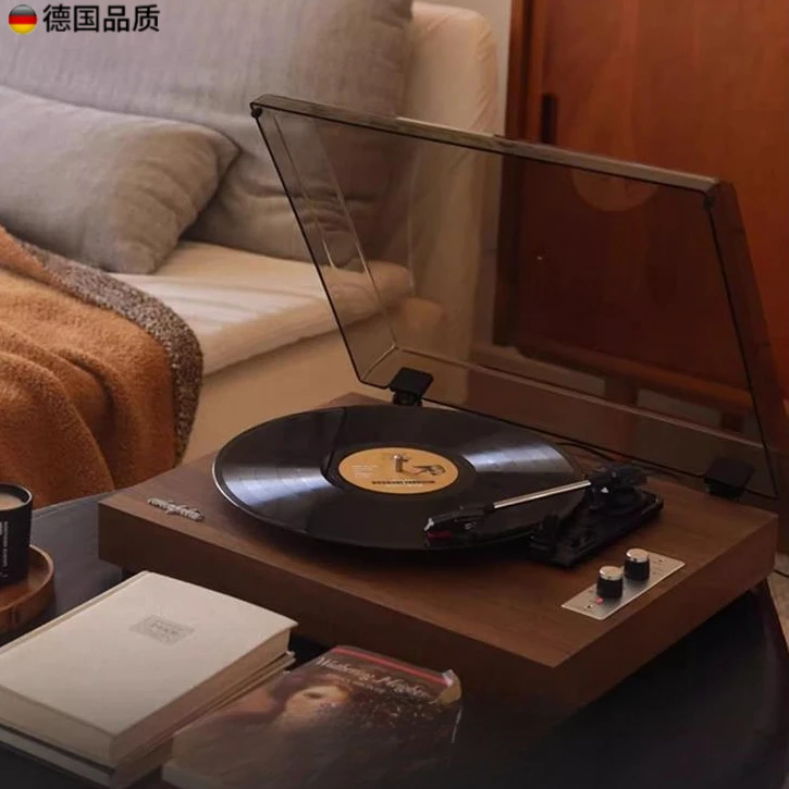 柏林之声黑胶唱片机高端复古留声机播放器音响一体式蓝牙音箱礼