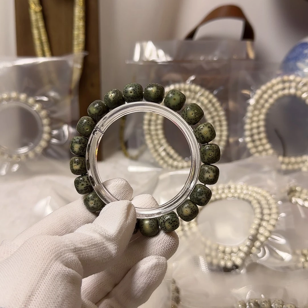 星月菩提手串11*10老型石玉单圈