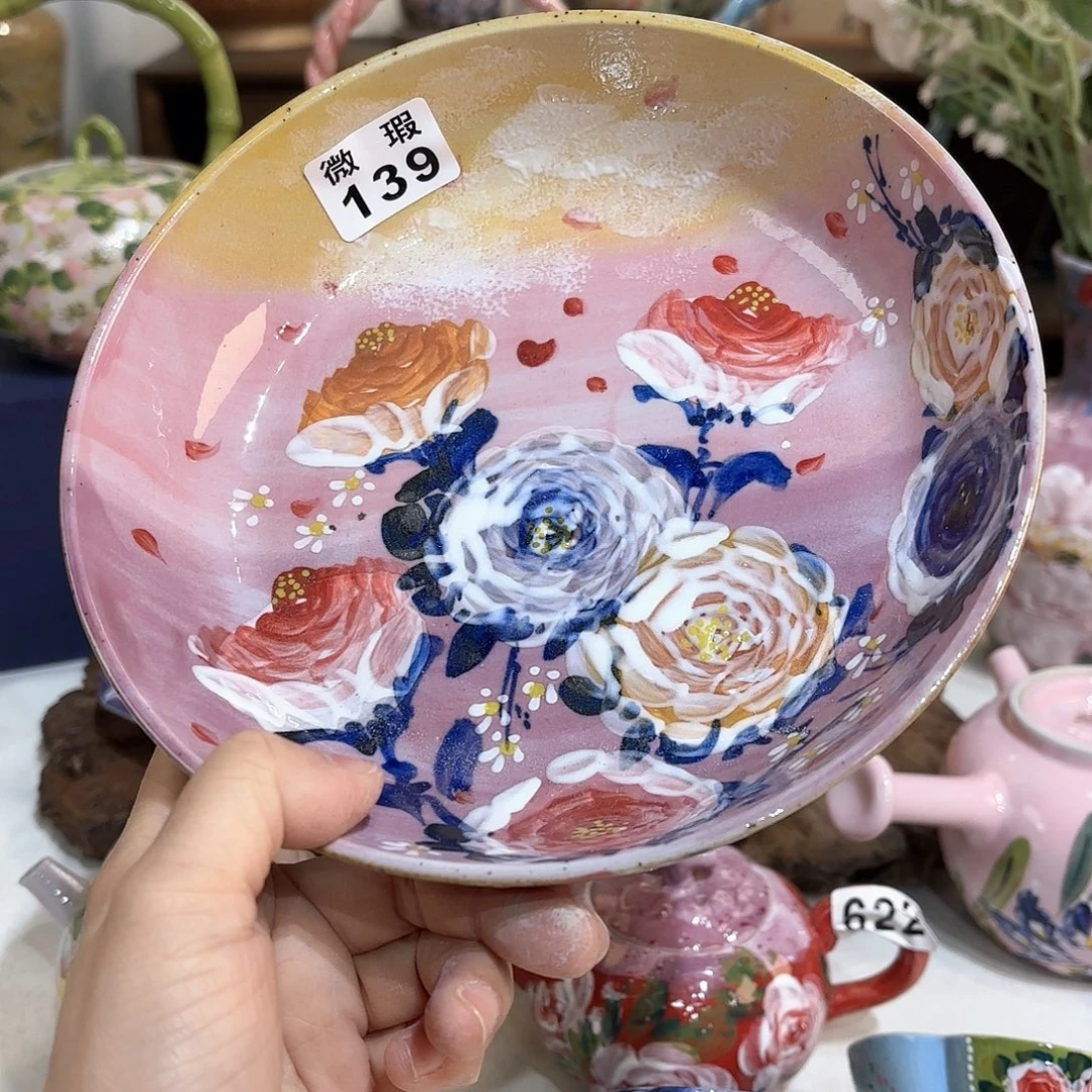 景德镇手绘高温釉下彩陶瓷茶具