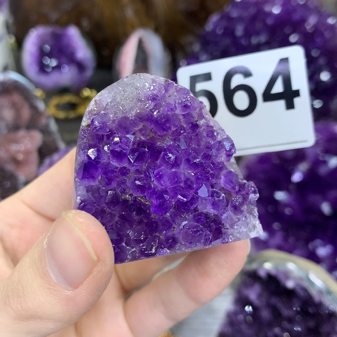 紫晶珠宝半成品未镶嵌564