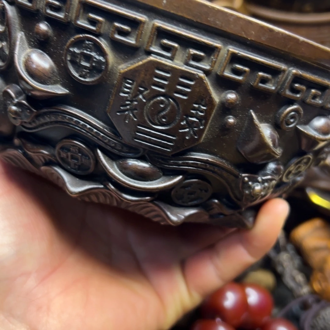 铜摆件欢迎欢迎你