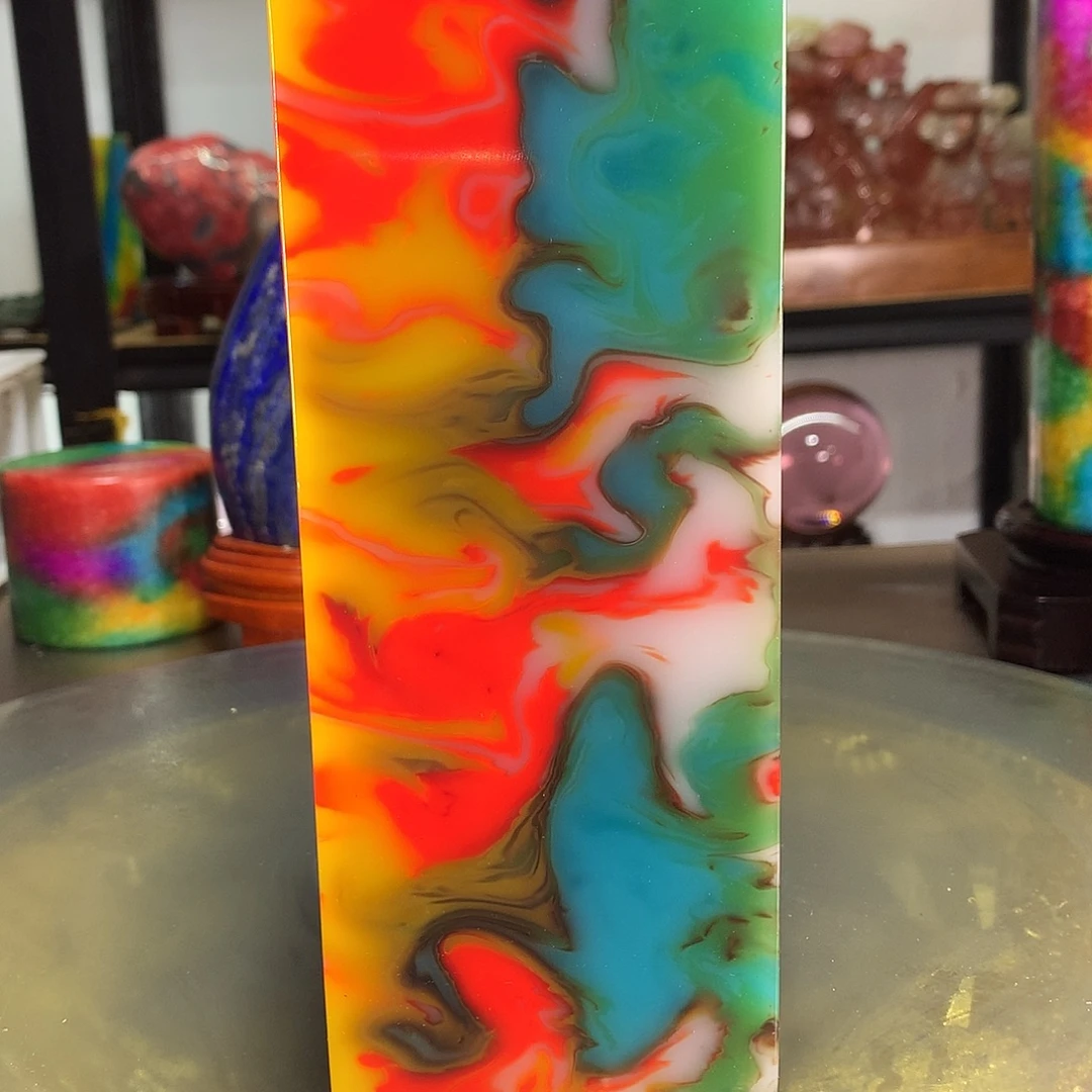 夜***星石材巴西多彩摆件