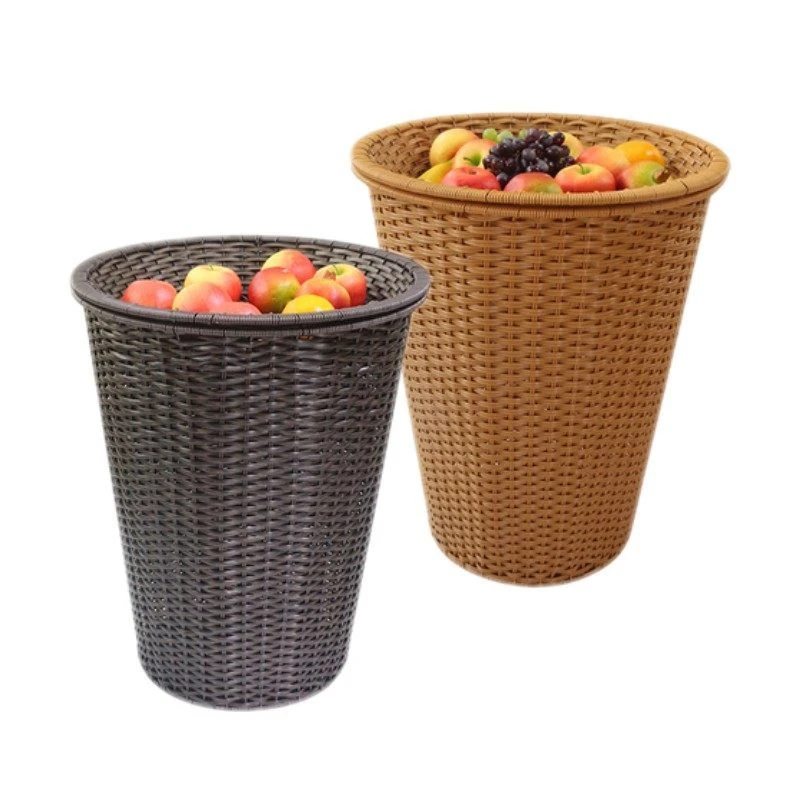 堆头篮陈列圆形水果海鲜地堆超市展示干货筐筐蔬菜藤编茶花篮