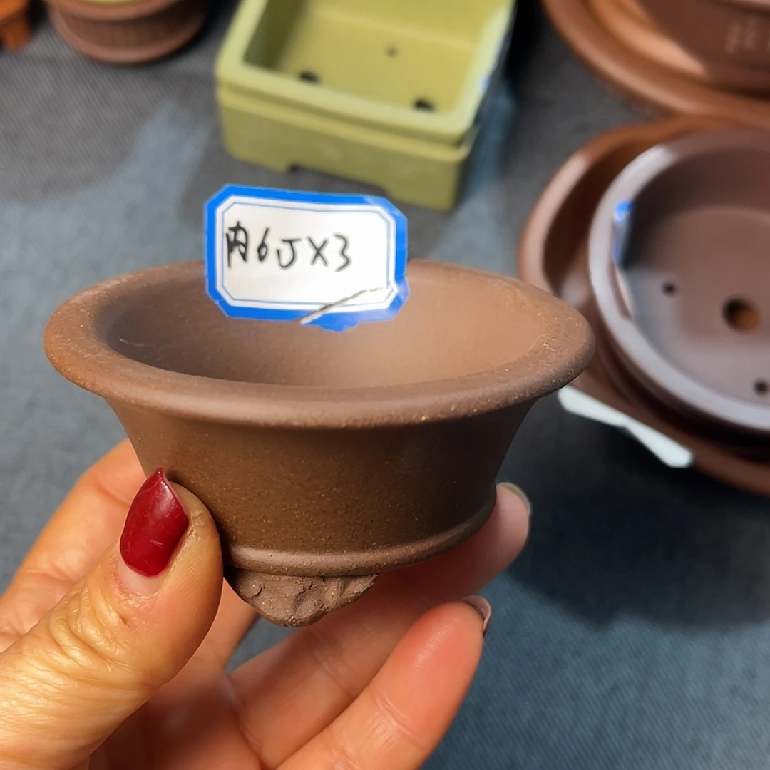 精选紫砂小抖圆盆