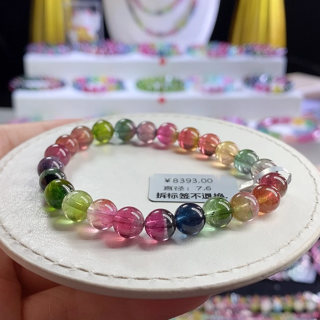 未镶嵌手链碧玺西瓜