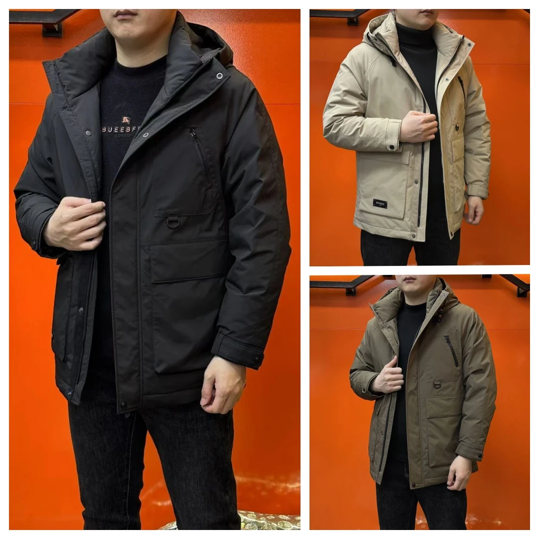 杰克朗博（尺码偏大）24年秋冬户外商务休闲男士连帽羽绒服8722