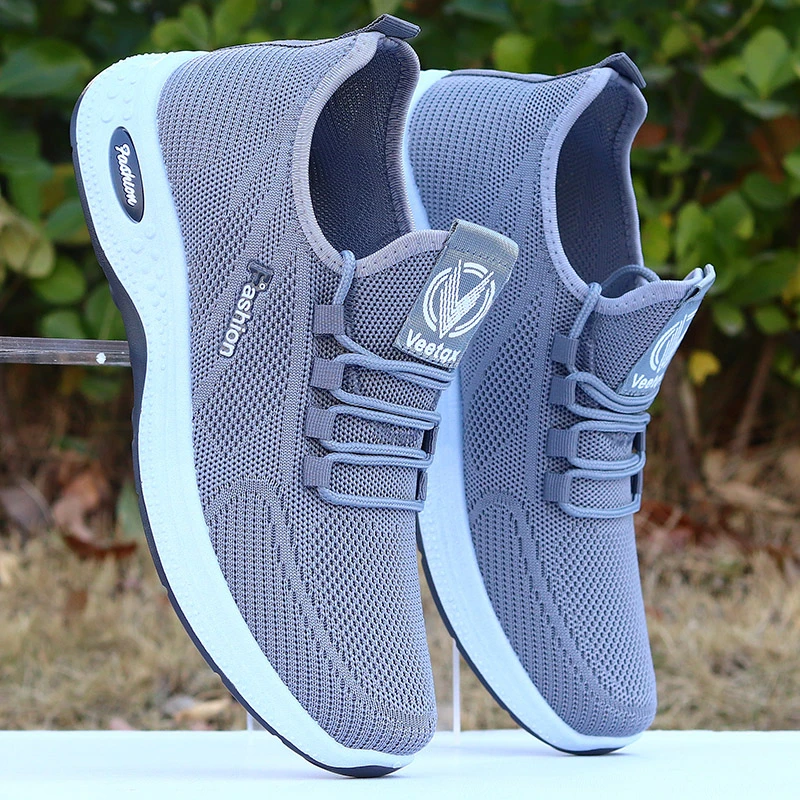 夏季网面一脚蹬休闲鞋男透气运动休闲鞋防滑防臭老北京布鞋工作鞋