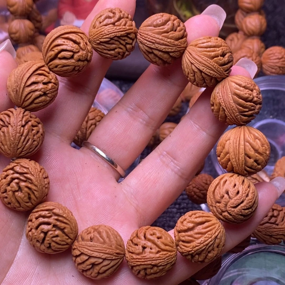 秦岭龙纹桃核单圈